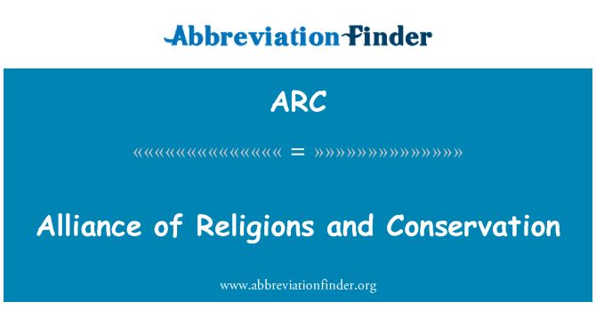ARC: Alianţa religii şi conservarea
