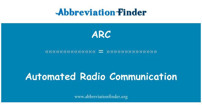 ARC: Automatizált rádiós kommunikáció