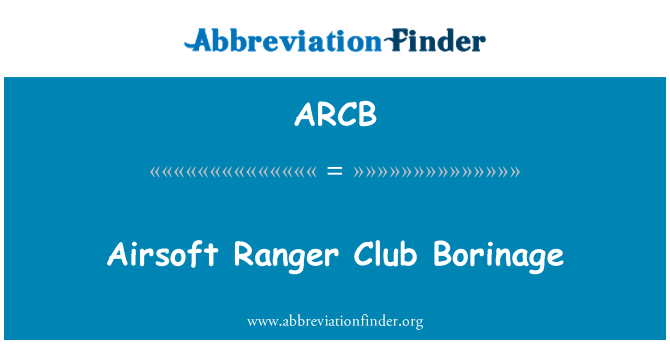 ARCB: Airsoft Ranger Club Rega