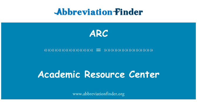 ARC: Akadeemilise ressursi Center