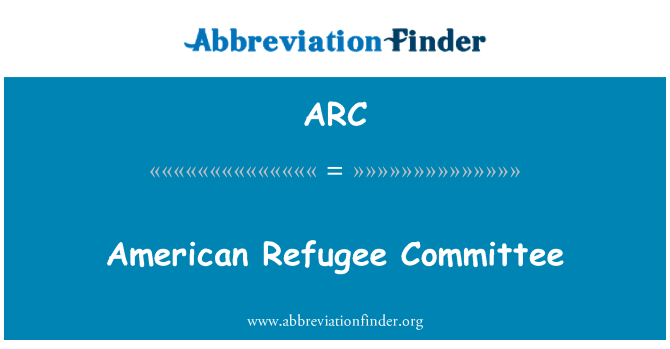 ARC: Jawatankuasa pelarian Amerika