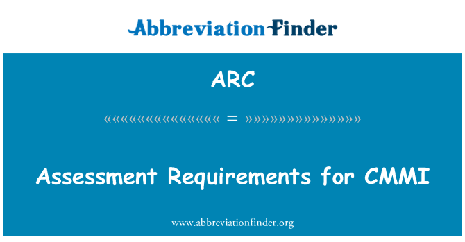 ARC: CMMI에 대 한 요구 사항 평가