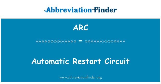 ARC: 자동으로 다시 시작 회로