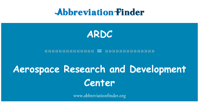 ARDC: 航空航太研究與發展中心