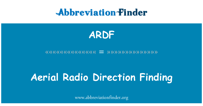 ARDF: Găsirea de direcţie aeriene Radio