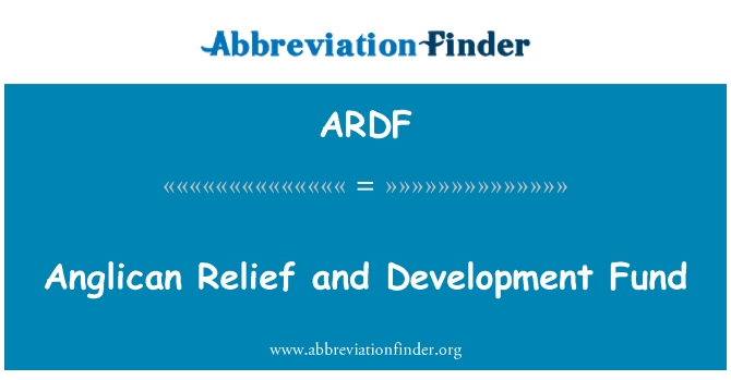 ARDF: Relleu anglicà i fons de desenvolupament