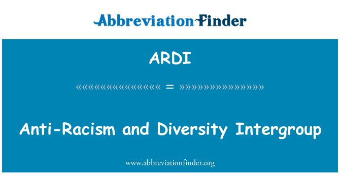 ARDI: Anti-rasism och mångfald tvärpolitiska