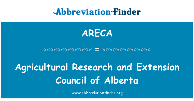 ARECA: Agrikòl rechèch ak konsèy ekstansyon de Alberta