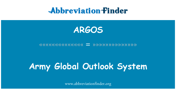 ARGOS: Lame Global pespektiv sistèm