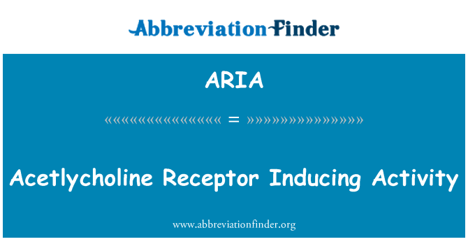 ARIA: Acetlycholine Receptor overtalelse aktivitet