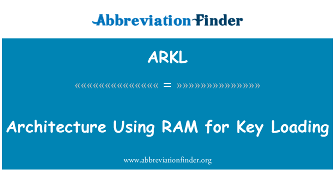 ARKL: Arquitectura ús de RAM per a càrrega clau