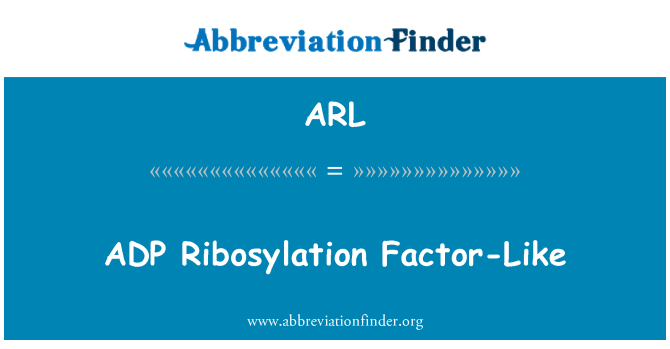 ARL: Ribosylation фактор как ADP