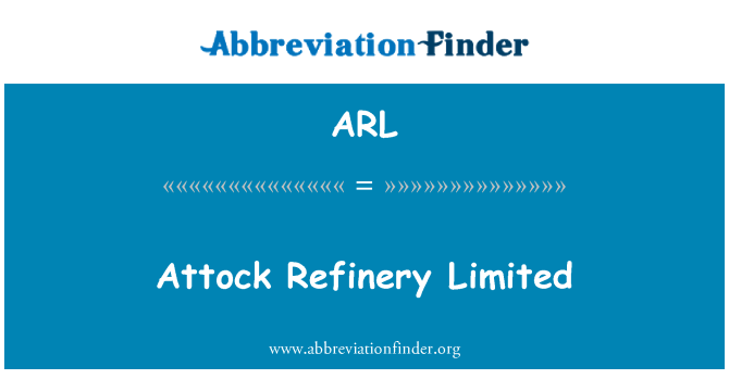 ARL: Attock raffinaderiet Limited