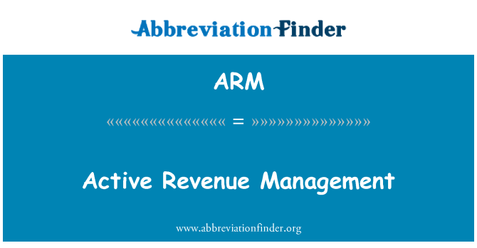 ARM: Actieve Revenue Management