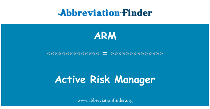 ARM: Aktivní rizika Manager