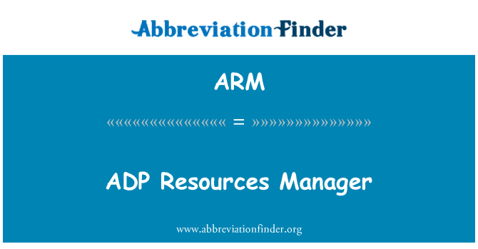 ARM: مدیر منابع ADP