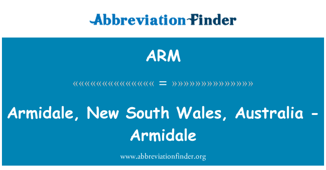 ARM: Armidale, New South Wales, Australia - Armidale