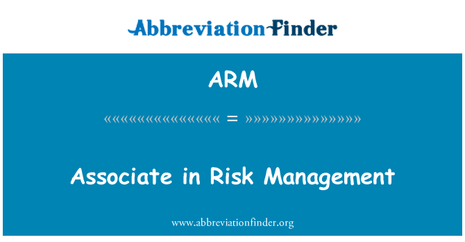 ARM: שותף בניהול סיכונים