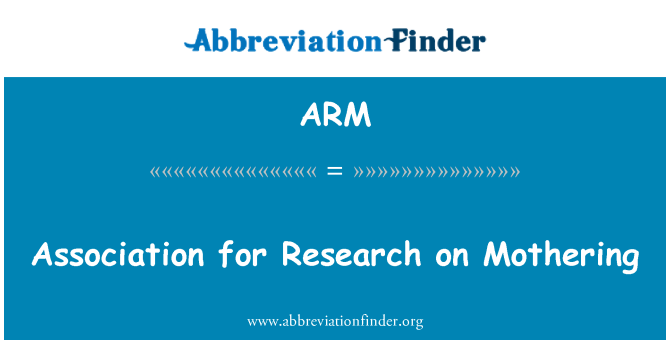 ARM: Association for Research op moederschap