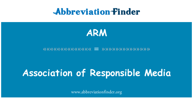 ARM: 責任があるメディア協会