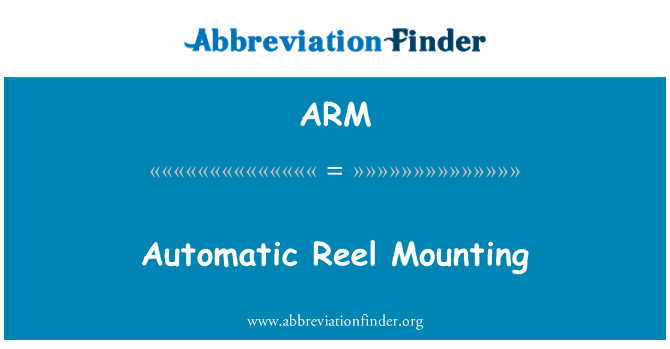 ARM: Монтаж автоматическая бобина