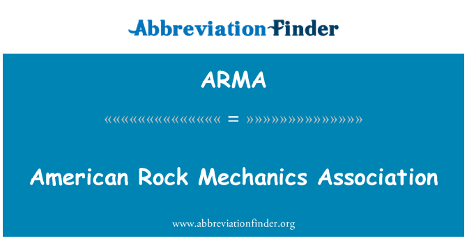 ARMA: Amerikansk Rock mekanik Association