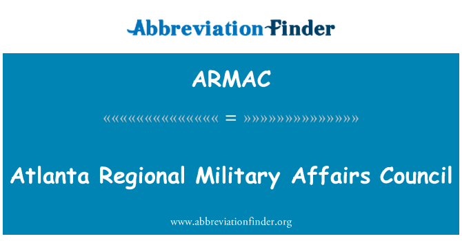 ARMAC: Atlanta Regional Military Affairs Council