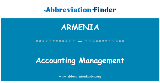 ARMENIA: Vedení účetnictví