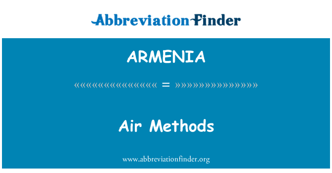 ARMENIA: Μέθοδοι αέρα