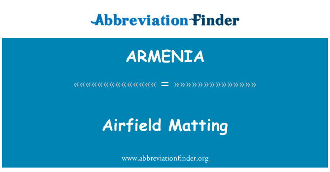ARMENIA: Letiště podklad