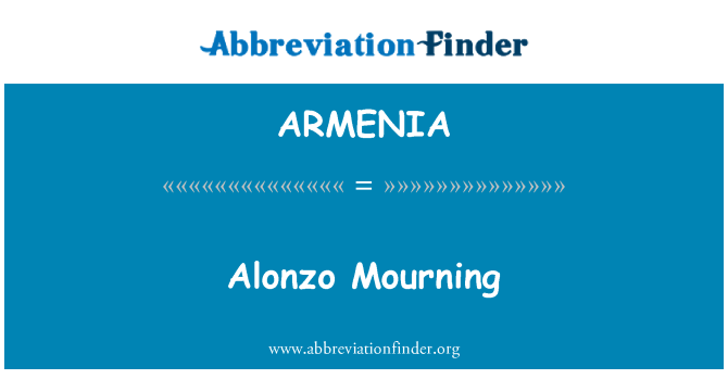 ARMENIA: Alonzo smutek