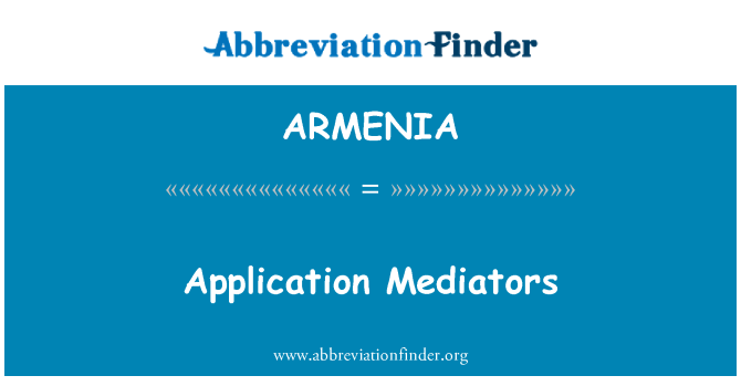 ARMENIA: Aplikace mediátorů