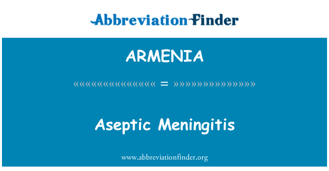 ARMENIA: Άσηπτη μηνιγγίτιδα