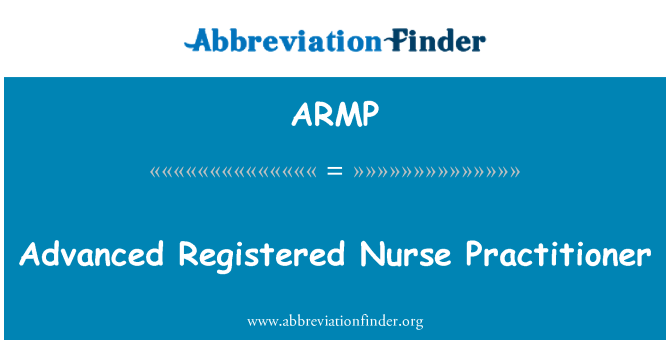 ARMP: Avancée infirmière praticienne