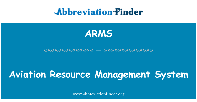 ARMS: Luftfahrt-Ressource-Management-System