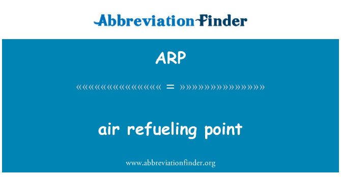 ARP: ponto de reabastecimento do ar