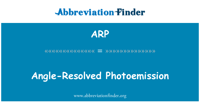 ARP: 광전자 방출 각도 확인