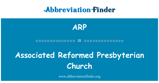 ARP: Tillhörande reformerade Presbyterian Church