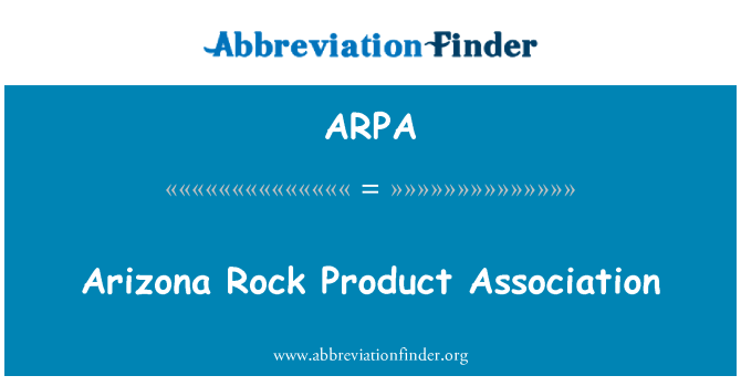 ARPA: Arizona Rock produto Associação