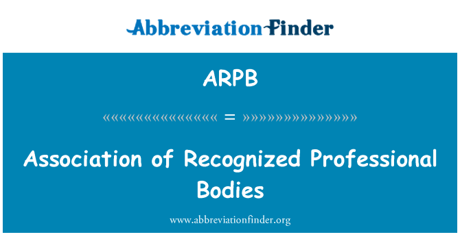 ARPB: Sammenslutning af anerkendte faglige organer