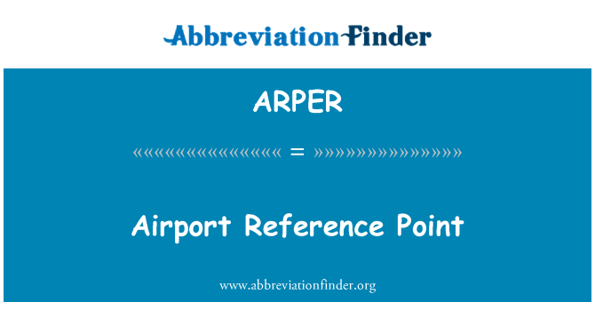 ARPER: Port lotniczy punkt odniesienia