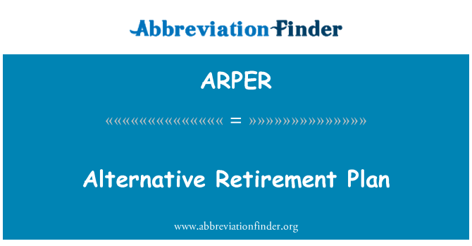 ARPER: Alternativní penzijní plán