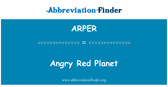 ARPER: Rudou planetu