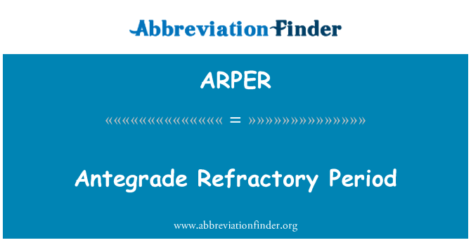 ARPER: Antegrádním žáruvzdorných období