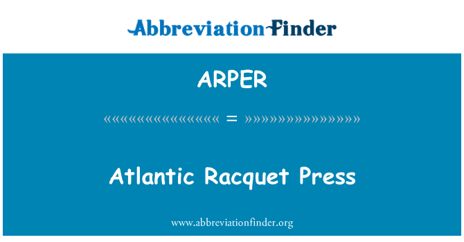 ARPER: Atlantik raketa stiskněte
