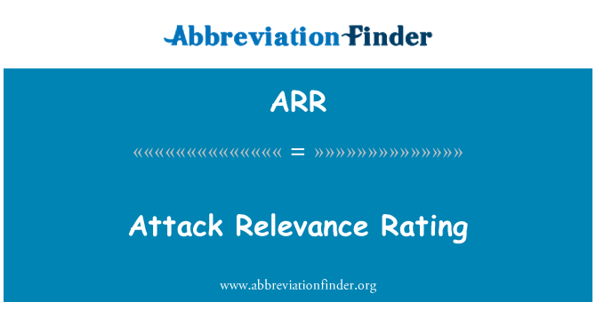 ARR: 攻擊的相關性評級