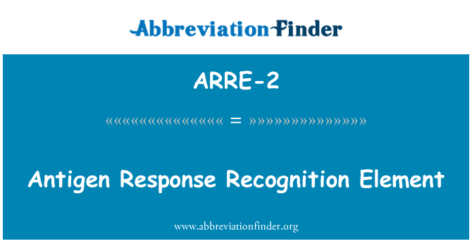 ARRE-2: Antigen Response Recognition Element