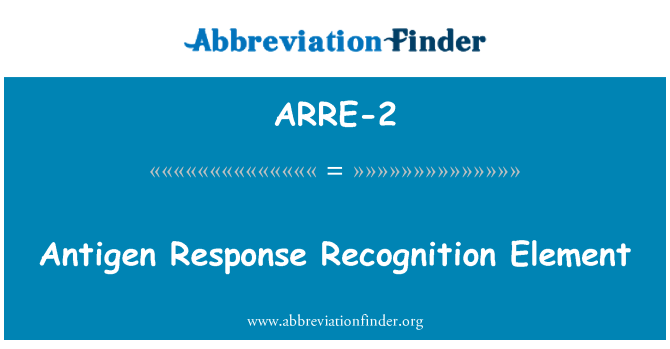 ARRE-2: Antiġenu rispons rikonoxximent Element