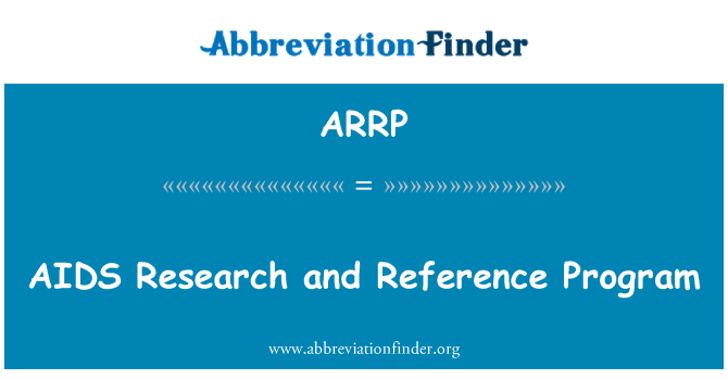 ARRP: Program rujukan dan penyelidikan AIDS
