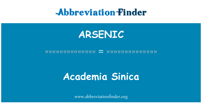 ARSENIC: Academia Sinica